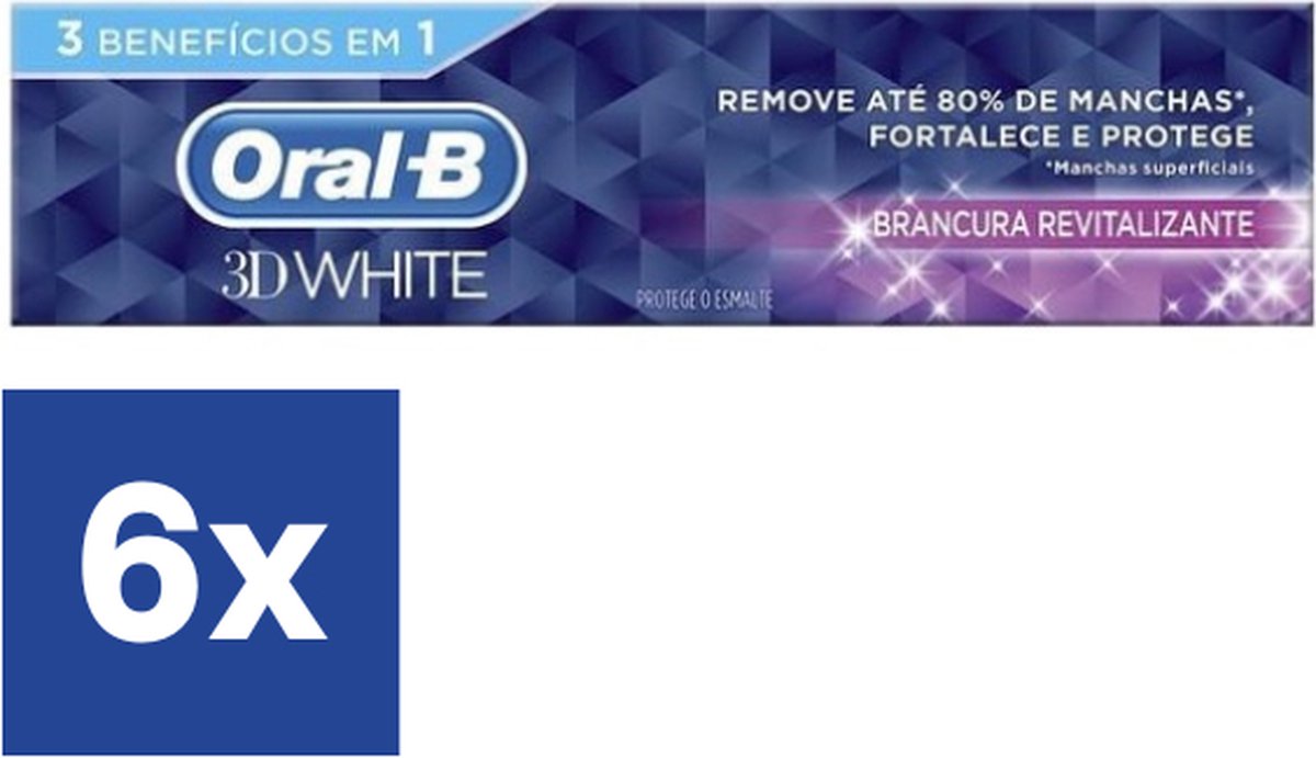 Oral-B 3D White Tandpasta - 6 x 75 ml