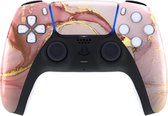 Manette Dualsense sans fil PS5 - Cosmis Pink Gold Marble Custom