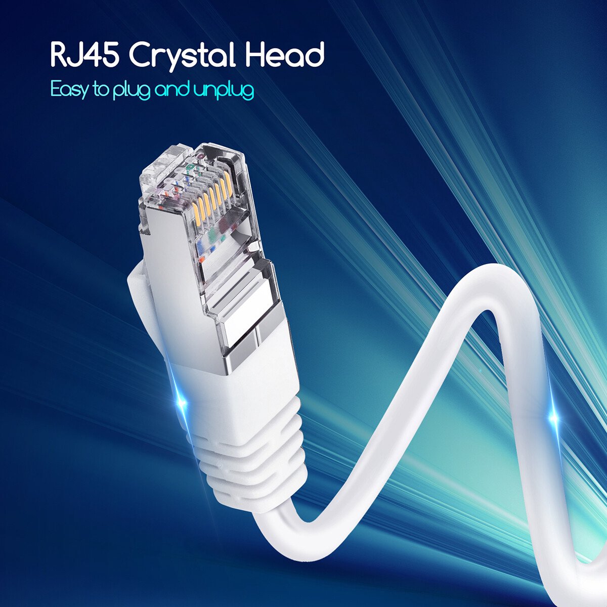 Netwerkkabel - Internetkabel - Patchkabel - Cat7 UTP Kabel RJ45 - 5 ...