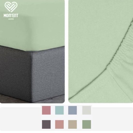 boxspring hoeslaken 90x220cm jersey donkergrijs
