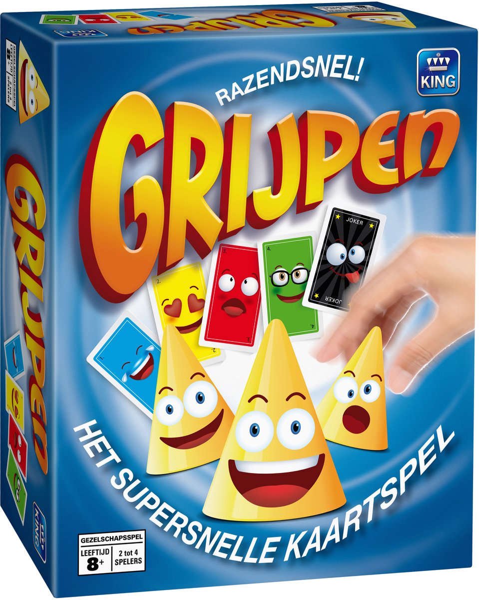 King Grijpen - Actiespel met kaarten - 2-4 spelers - Vanaf 8 jaar