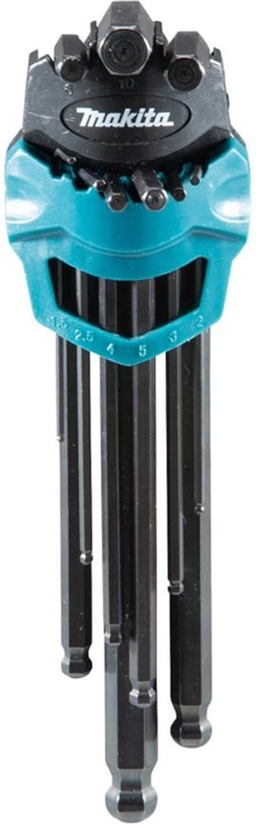 MAKITA 9 delig Inbussleutelset - B-65894 - Accessoires