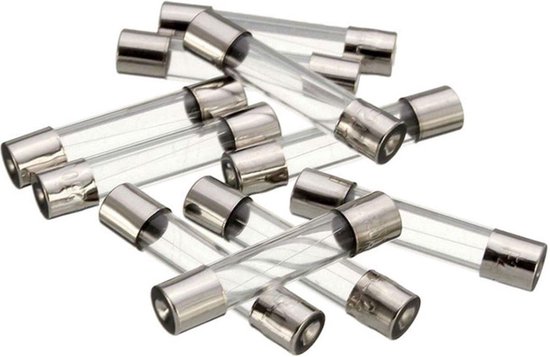 Set glaszekeringen 20 stuks met verschillende ampère - Autotoebehoren - 20 stuks -5,10,15,20,25A - Auto accessories 20 Stuks Glaszekering