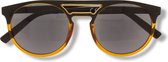 Noci Eyewear QBB316 +1.00 Magnum Sun Lunettes de lecture - Caramel transparent avec monture noire - UV400