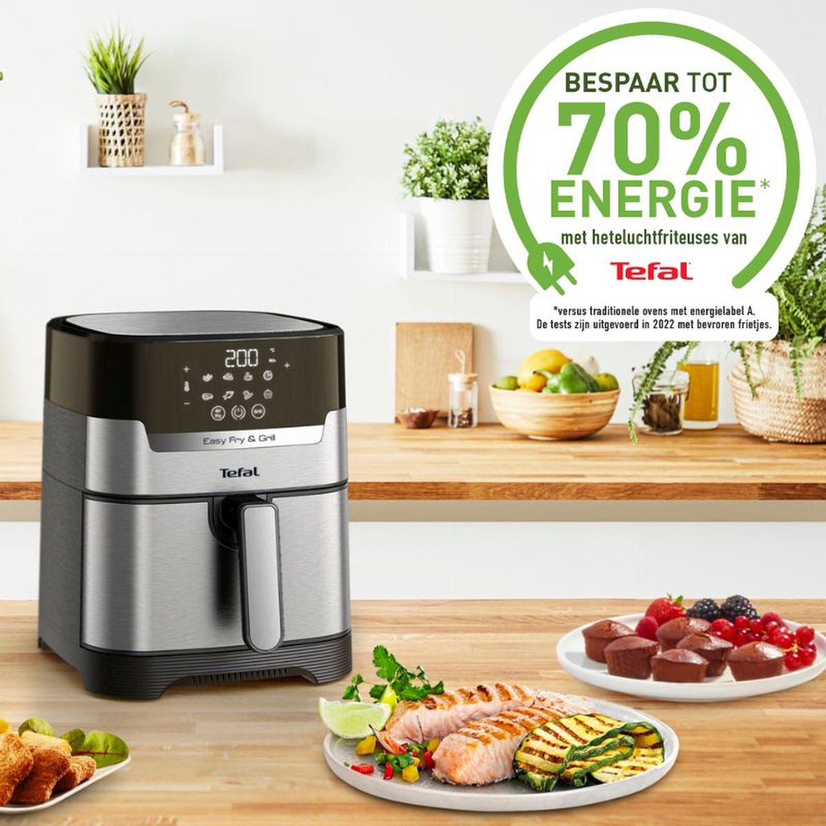 Tefal Easy Fry & Grill Precision EY505D Airfryer met - afbeelding 2