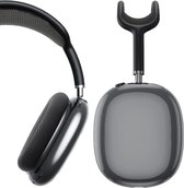 Hoesje Flexibel TPU Headset Cover Geschikt voor Apple AirPods Max Transparant Zwart