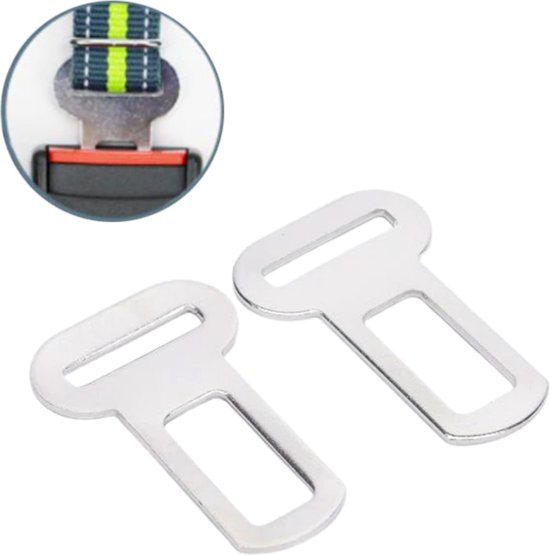Set van 2 gordel alarm stoppers – metaal