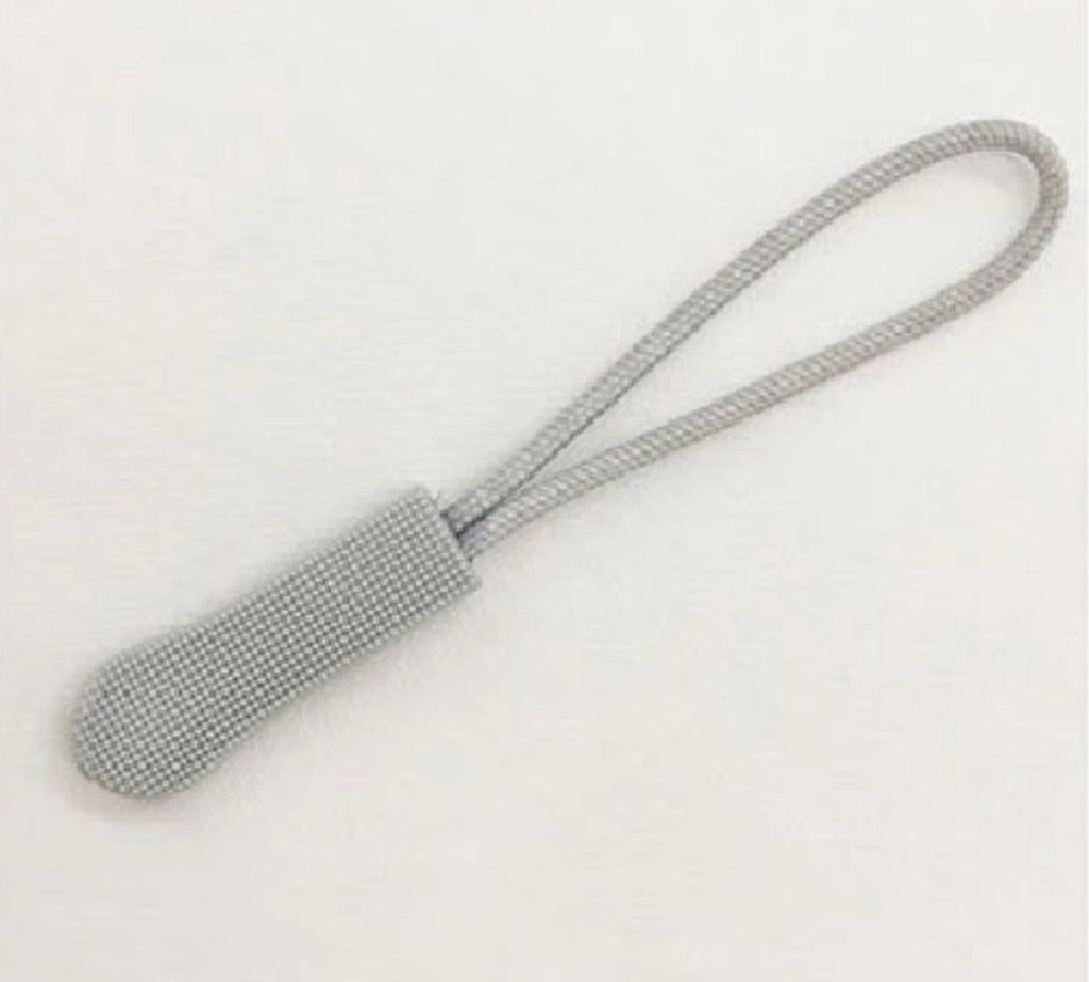 Zipper puller licht grijs - 3 stuks