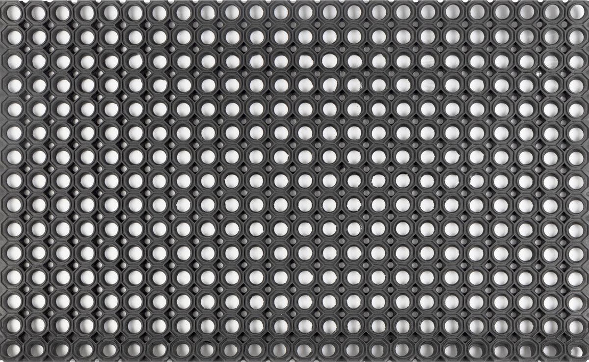 etm Rubber ringmat - Octagon - Deutmat - Dikte: 23 mm - 100 x 100 cm