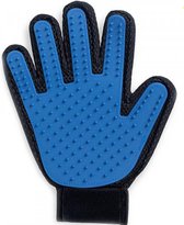 honden kam- ontharen-handschoen-blauw-kwaliteit