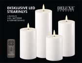 DELUXE HOMEART LED CANDLE REAL FLAME WHITE GIFT SET