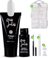 Miss Jules® Polygel Kit - 30 ml Clear - Polygel Nagels Starterspakket – Polygel Set Incl. Instructievideo (NL) – Polygel Starters Kit