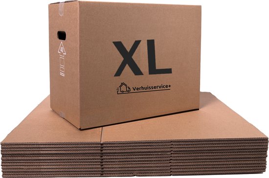 Boîtes de déménagement XL - 10 pièces - 96 litres - Caisse de déménagement  Extra... | bol.com
