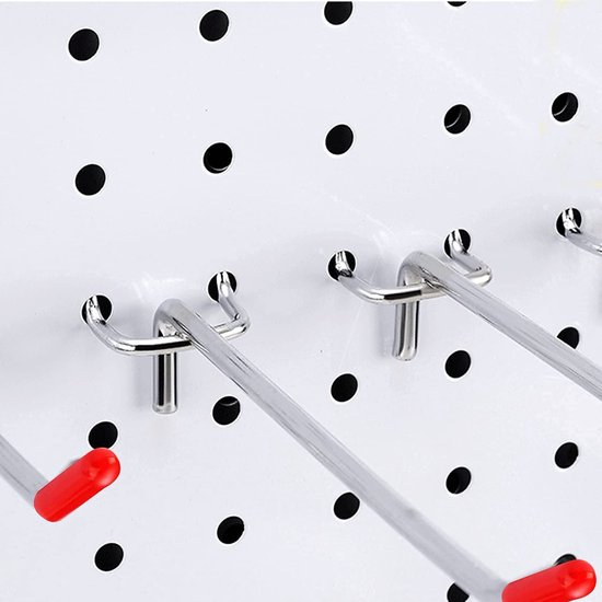 24 X PEGBOARD Haken 150 Mm – Für Pinnwand & Euroschlitz, Verzinkter Stahl, Anlaufgeschützt