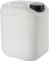 Jerrycan 5 liter wit | geschikt voor water | UN gekeurd | benzine | handig stapelbaar | food grade | inclusief dop | totaal te legen | noodpakket