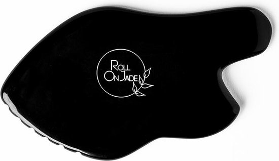 Roller En Jade Noir - Outil De Massage Facial - Pierre Naturelle - Neuf
