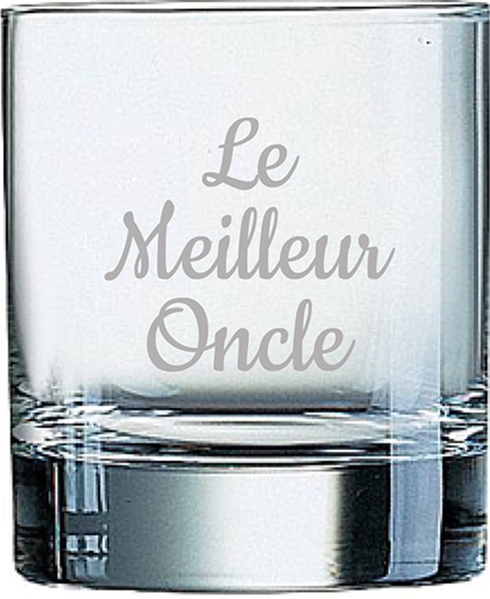 Whiskeyglas gegraveerd - 20cl - Le Meilleur Oncle