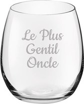 Drinkglas gegraveerd - 39cl - Le Plus Gentil Oncle