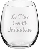 Drinkglas gegraveerd - 39cl - Le Plus Gentil Instituteur