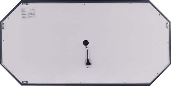 Beliani LOCMARIAQUER - Miroir LED- Argent - Glas