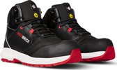 Chaussures de travail Redbrick - Pulse Overnose - hautes - à nez rond - S3 - noir / rouge - pointure 39