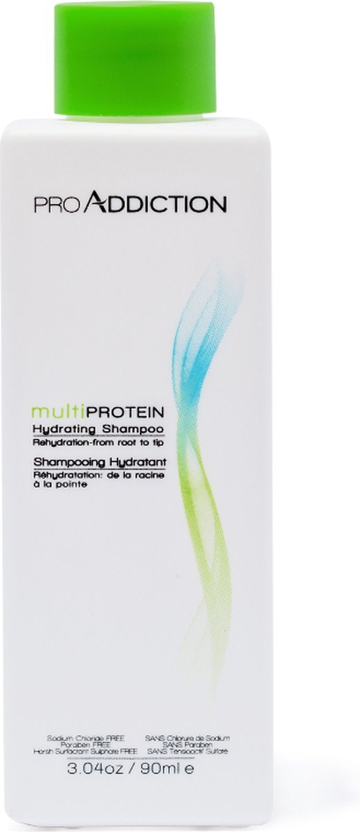 ProAddiction Hydrating Shampoo 90ml - Normale shampoo vrouwen - Voor Alle haartypes