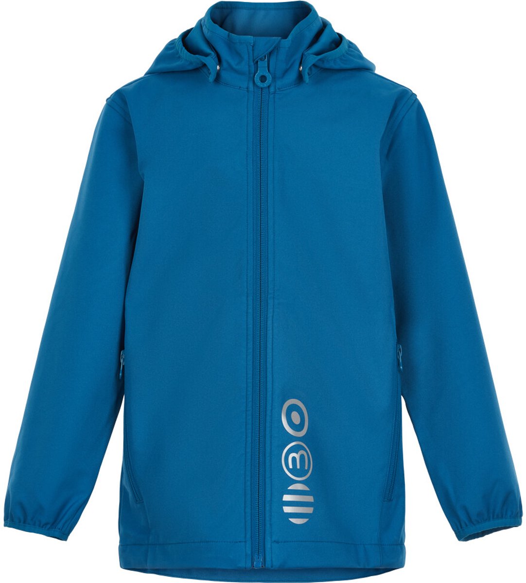 Minymo - Softshell jas voor kinderen - Donkerblauw - maat 128cm