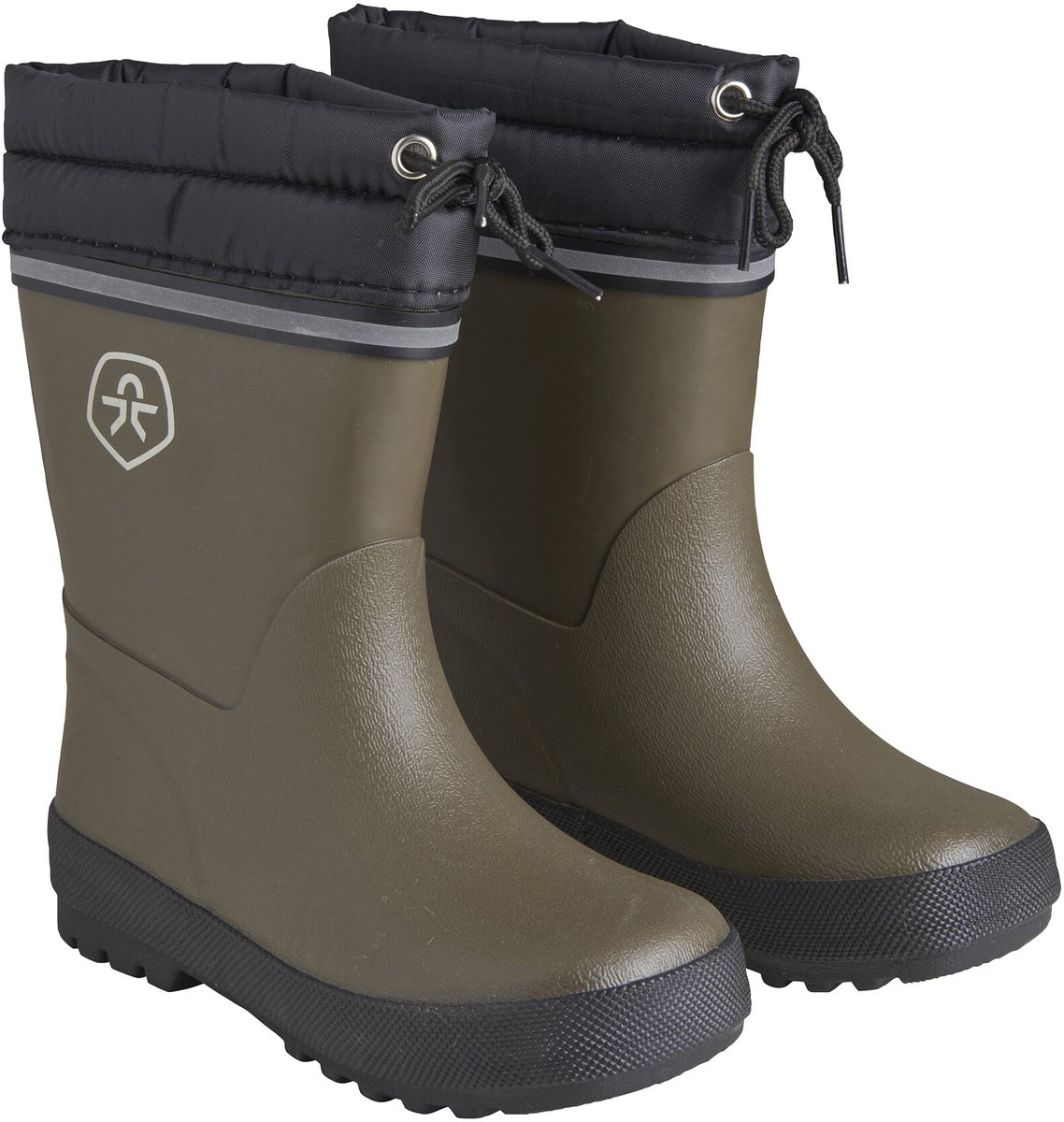 Color Kids - Winterlaarzen voor kinderen- Thermal Wellies - Dark Olive - maat 25EU