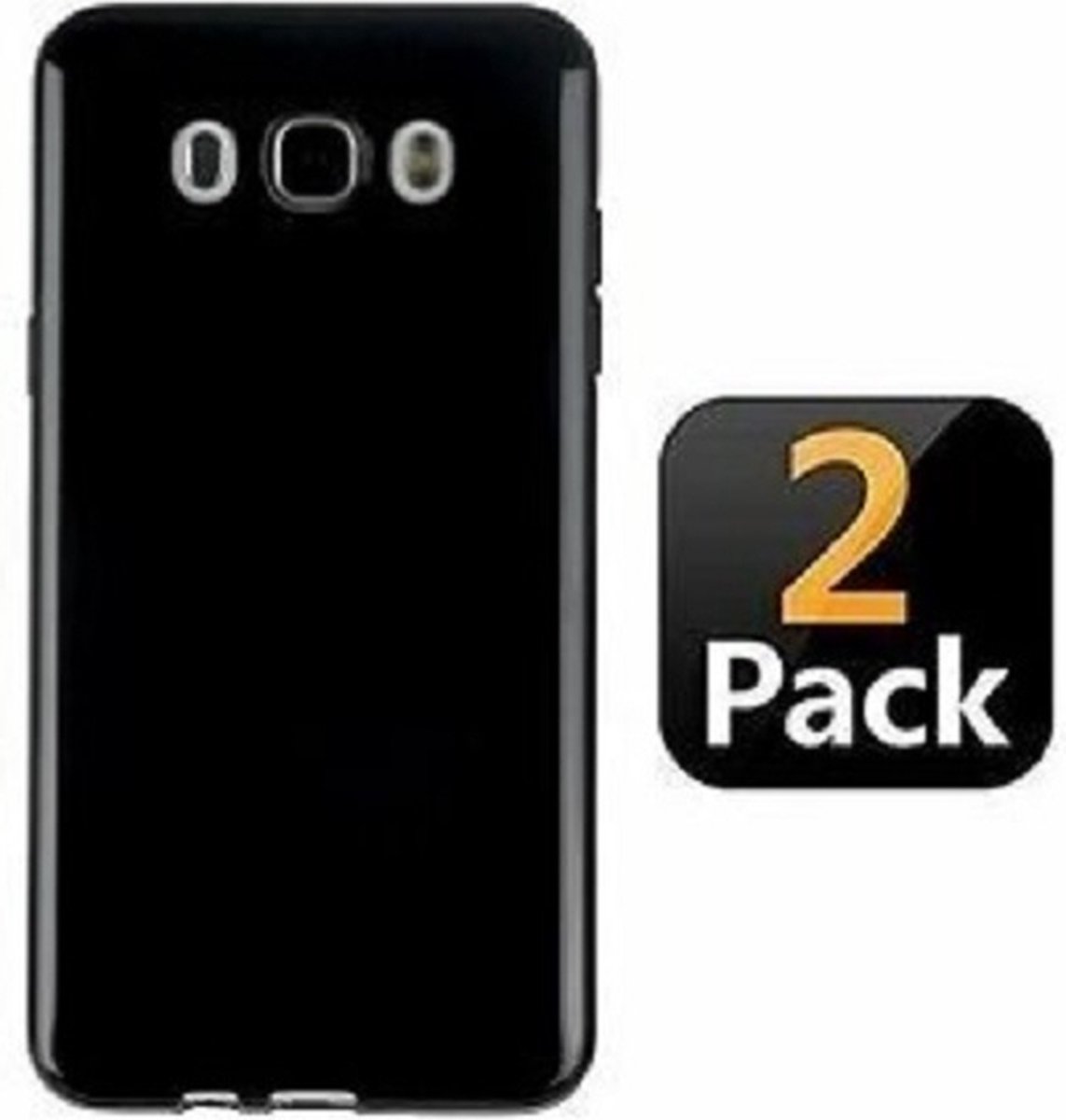 Samsung J7 2017 Hoesje TPU Siliconen Zwart 2x