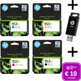 Bol.com HP 953 XL Multi Bundel - Met Gratis 32 GB USB Stick & Instant Ink tegoed aanbieding