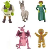 Shrek - Speelfigurenset - 6 stuks - DreamWorks - 6-10 cm - kunststof