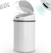 Jago - Prullenbak Met Sensor - Vuilbak - Automatische Bewegingssensor - HygiÃ«ne - 60L