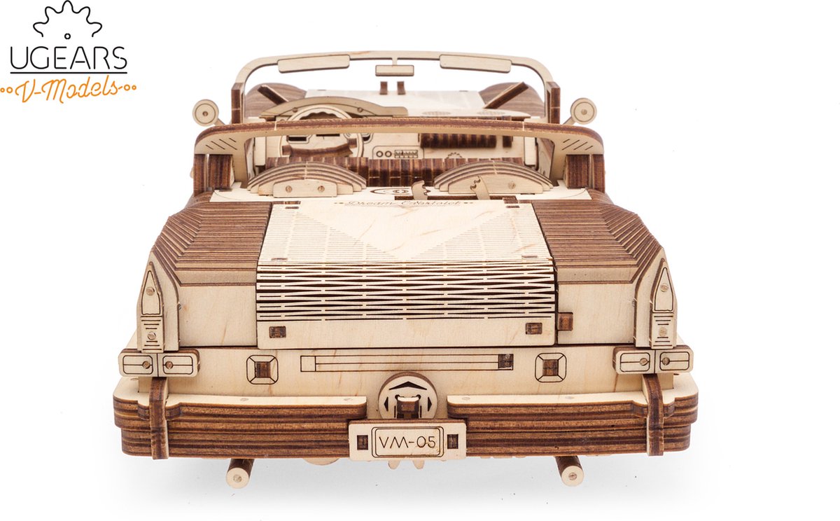 UGEARS Houten 3D Model - Droomcabriolet VM-05 — afbeelding 20
