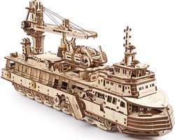 UGEARS Houten 3D Model - Onderzoeksschip