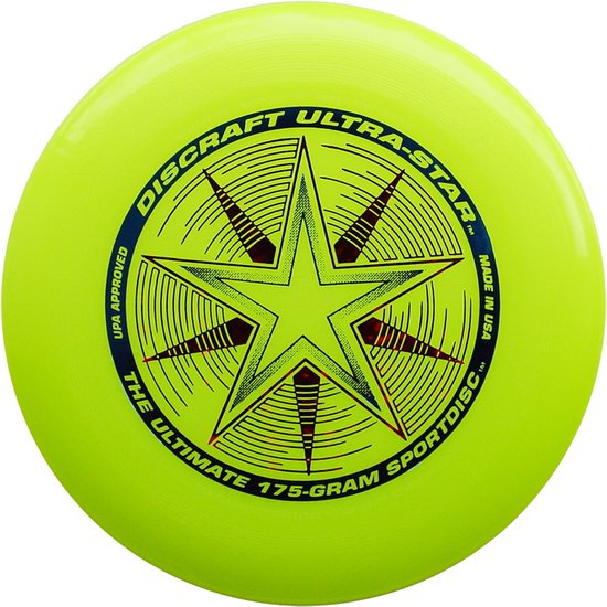 Discraft UltraStar – Frisbee – Geel – 175 gram