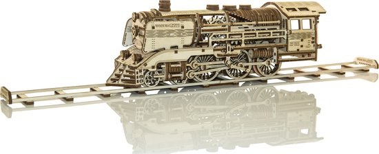 Wooden City Wooden Express met Rails - Houten Modelbouw
