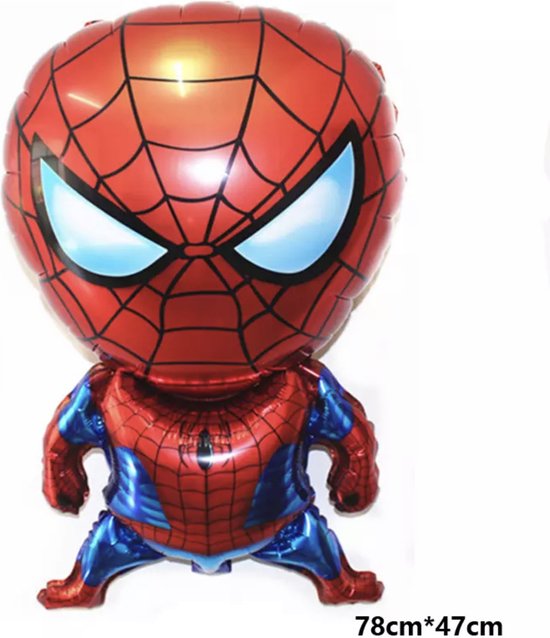 Spiderman Folie Ballon - Marvel Avengers Ballon - Superhelden Kinderfeest - Decoratie - Versiering - Helium Ballon - 1 stuk Spiderman Ballon - Kinderfeestje - Themafeest