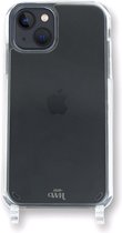 xoxo Wildhearts siliconen iPhone 14 hoesje - Hoesje zonder koord - Shockproof case - Telefoonhoesje geschikt voor telefoonkoord - Transparant