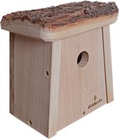 Dokkodo: Stevig & Stijlvol Vogelhuisje - Natuurlijk Thuis voor Tuinvogels - Uniek Nestkastje