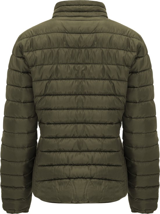 Veste matelassée pour femme avec garnissage en duvet polyester Army Green modèle Finlande marque Roly taille L