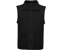 Zwarte fleece bodywarmer model Bellagio merk Roly maat M
