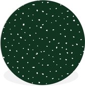 WallCircle - Wall Circle - Wall Circle Indoor - Vert - Design - Pois - 90x90 cm - Décoration murale - Peintures Ronds