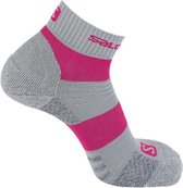 Salomon Socks Hiking Quest Low Dark Grey/Pink Yarrow (S 36-38)