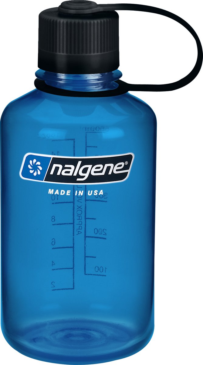 Nalgene Narrow Mouth Bottle - drinkfles - 16oz - BPA free - SUSTAIN - Slate