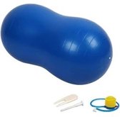 Padisport - Peanut Yoga Bal 90x45cm - zwangerschapsbal - yoga bal inclusief pomp - fitnessbal - pilates bal - yoga bal blauw - yoga bal 90 cm - yoga - fitness - blauw