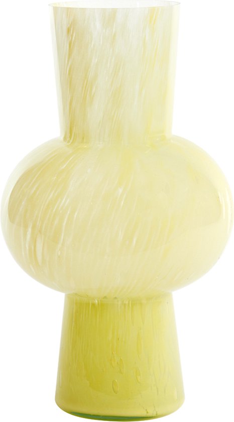 Light&living Vase Ø23x40 cm HALLEY verre jaune clair