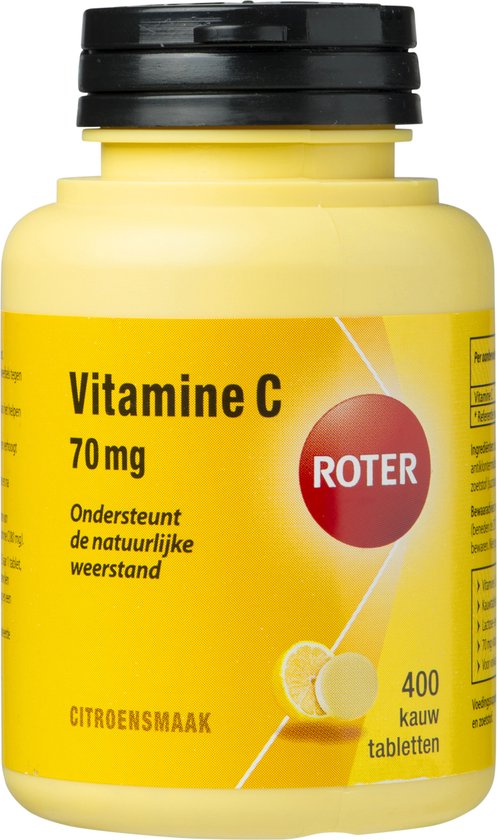 Roter Vitamine C Mg Citroen Vitaminen Kauwtabletten Bol Com