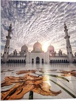 WallClassics - Verre acrylique - Mosquée à Abu Dhabi - Mosquée Sheikh Zayed - 60x80 cm Photo sur verre acrylique (Décoration murale sur acrylique)