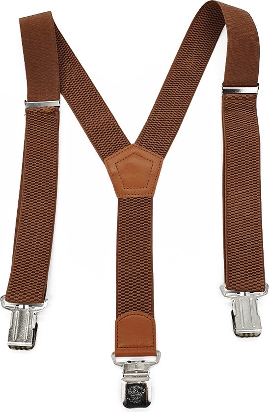 Bretels Camel - 3 Clips - Met extra stevige, sterke en brede klem die niet losschieten!