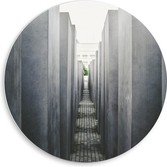 WallClassics - PVC Schuimplaat Muurcirkel - Monument in Duitsland - 50x50 cm Foto op Muurcirkel (met ophangsysteem)